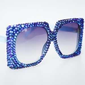Blue Haze Bling Sunglasses
